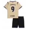 Maglie da calcio Barcelona Robert Lewandowski #9 Seconda Maglia Bambino 2025-26 Manica Corta + Pantaloni corti)